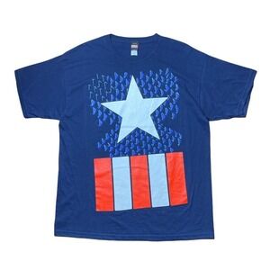 Vintage 2000s Captain American Marvel shirt